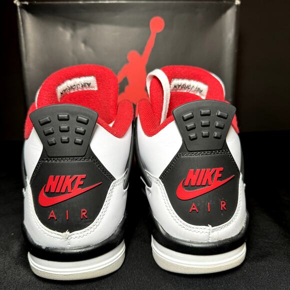 Size 5.5 - Nike Air Jordan 4 Retro OG GS Fire Red 2020 Men's Shoes - Picture 5 of 9